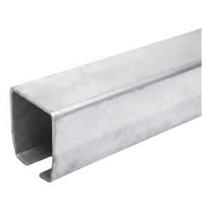 PSG vodící kolejnice pro posuvnou bránu – ceovník 140×140×6 mm, délka 6 m, žárový zinek