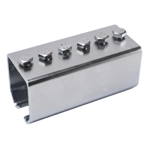 PSG spojka jízdní dráhy zavěšené brány 59×62 mm pozinkovaná