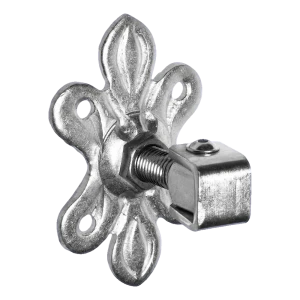 Regulovatelný vratový pant s ozdobným štítkem M20 160×105×6 mm ocelový pozinkovaný