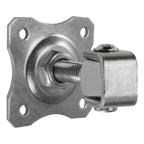 Stavitelný závěs na bránu s ozdobným štítkem M16 80×80 mm ocelový pozinkovaný 001-363 (1)