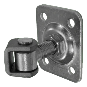 PSG regulovatelný branový pant M16 s obdélníkovým štítkem 75x55 mm pozinkovaný