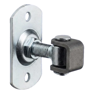 Nastavitelný vratový závěs M16 s obdélníkovým štítkem 100×55×4 mm