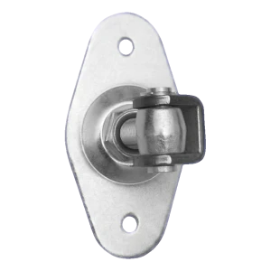 Regulovatelný závěs na bránu s oválným štítkem M20 160×85 mm – ocelový pozinkovaný