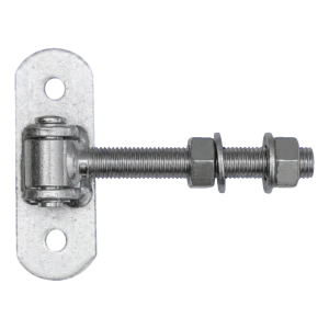 Nastavitelný brankový pant M16 s deskou 115×40 mm – pozinkovaný