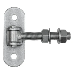 Nastavitelný vratový závěs M20 se štítkem 140×50 mm – pozinkovaný