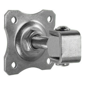 Regulovatelný vratový závěs s ozdobným štítkem M20 100×100 mm pozinkovaný