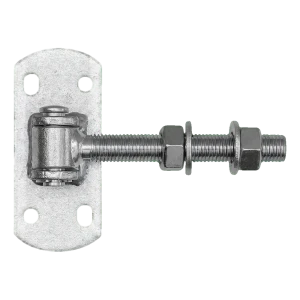 Regulovatelný panýř branový M16 s štítkem 115×50 mm – pozinkovaný
