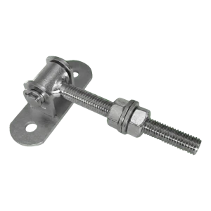 Nastavitelný závěs M12 ocelový L-115 mm se základnou 90×30 mm pro brány a branky