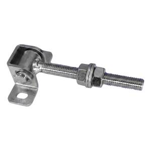 Nastavitelný pantový závěs M12 ohnutý L-115 ocelový