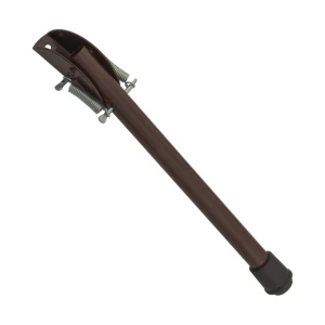 Zarážka dveří ocelová 220 mm hnědá – pružinový doraz pro dveře a vrátka