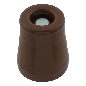 Dveřní gumový doraz velký hnědý Ø49 mm – montáž přišroubováním