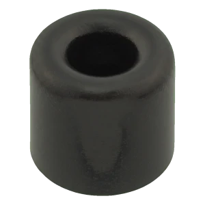 Gumová dveřní zarážka na přišroubování černá Ø40 mm H28 mm