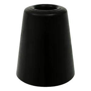 Gumová podlahová zarážka k dveřím 70 mm černá – velká, bez hmoždinky