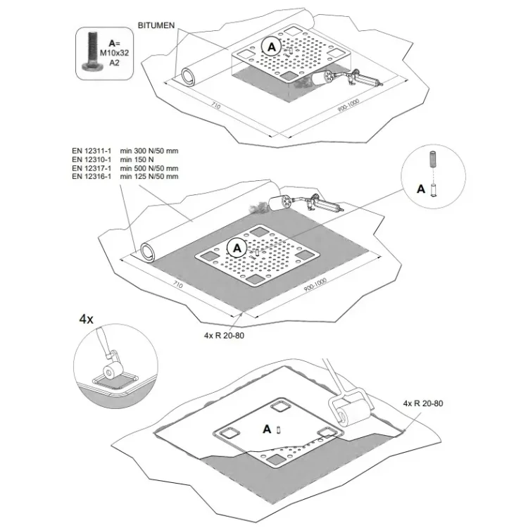 Držák "Z" CWL Plochá střecha 17x7x5cm PV-27-01 (6)