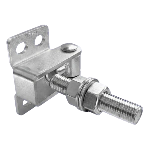 Regulovatelný ohnutý pant M16 pro brány a branky – 180° / 125 mm, pozinkovaný