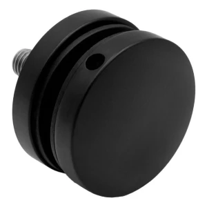 Bodový držák na sklo 8-17,52 mm fi 50/8/M10x50 AISI 304 plochý systém černý