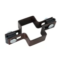 Střední objímka pro plotové panely 40x60 mm hnědá GPV-700-05 (1)