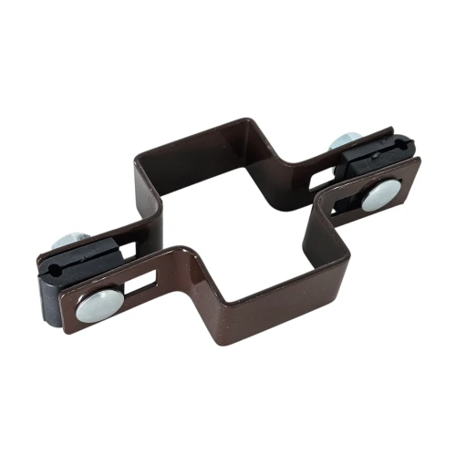 Střední objímka pro plotové panely 40x60 mm hnědá GPV-700-05 (1)