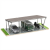 Přístřešek pro auto Fotovoltaická bouda VICA pro 3 vozidla Carport 2+1 moduly GPV-105-09 (1)