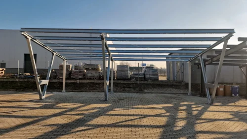 Přístřešek pro auto Fotovoltaická bouda VICA pro 2 vozidla SOLO Carport GPV-105-02 (7)