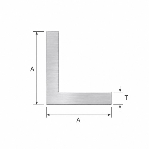 Hliníkový rovnoramenný úhelník 10×10×2 mm – profil L, délka 2000 mm 001-719 (2)