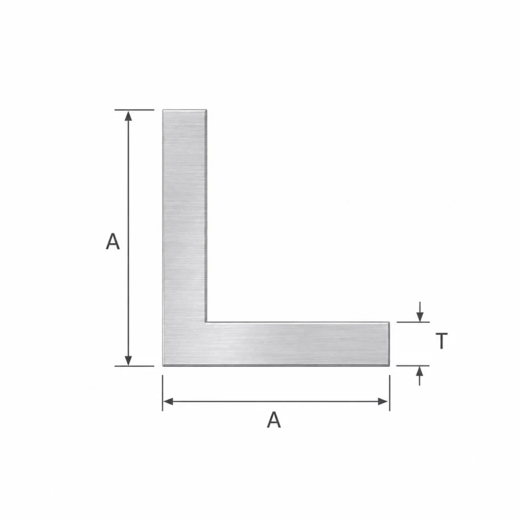 Hliníkový rovnoramenný úhelník 10×10×2 mm – profil L, délka 2000 mm 001-719 (2)