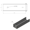 Ceowník spojovací držák na podezdívku 200x55 pozink GPV-700-24 (3)