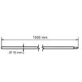 Skládaná zemnicí tyč s kuželovým zámkem Morse fi 16 x 1500 mm – žárově zinkovaná ocel 001-774 (2)