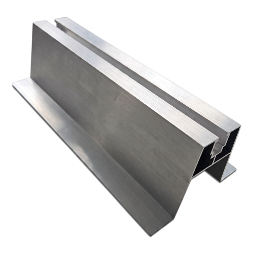 Šikmý trapézový můstek s těsněním EPDM H63 L330 – hliníkový střešní adaptér PV 001-776 (1)