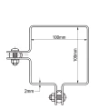 Rohová objímka pro plotové panely 100x100 mm černá 000-774 (4)