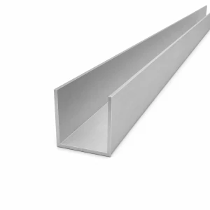Hliníkový C-profil 40×40×2 mm – profil C/U EN AW-6060, délka 2000 mm