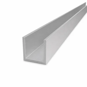 Hliníkový U-profil 40×40×4 mm EN AW-6060 – profil C/U, délka 2000 mm