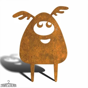 Zawieszalnia – zahradní dekorace Potvorný Příšerák Apollo M 29×39 cm, ocel Corten