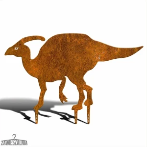 Zahradní dekorace ocelový dinosaurus Parazaurolof XXL 90 cm corten
