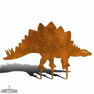 Zawieszalnia – zahradní dekorace Stegosaurus XXL z cortenu 90,5 × 58,5 cm
