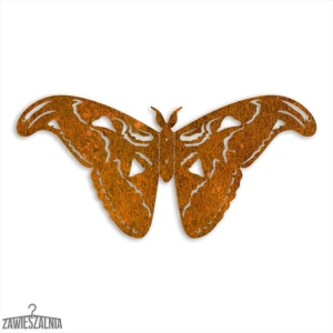 Zawieszalnia – 3D nástěnná dekorace Motýl Pavéčko Atlas L 50 cm ocelový Corten