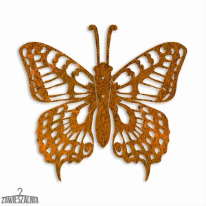 Zawieszalnia – 3D nástěnná dekorace Motýl Otakárek M 31×29 cm corteno ocel