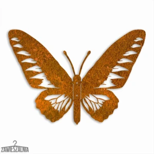 Zawieszalnia – 3D nástěnná dekorace Motýl Rajský L 44×30 cm ocel Corten