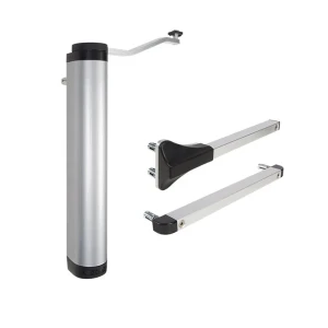 Locinox – svislý hydraulický samozavírač na branky 90° a 180° stříbrný