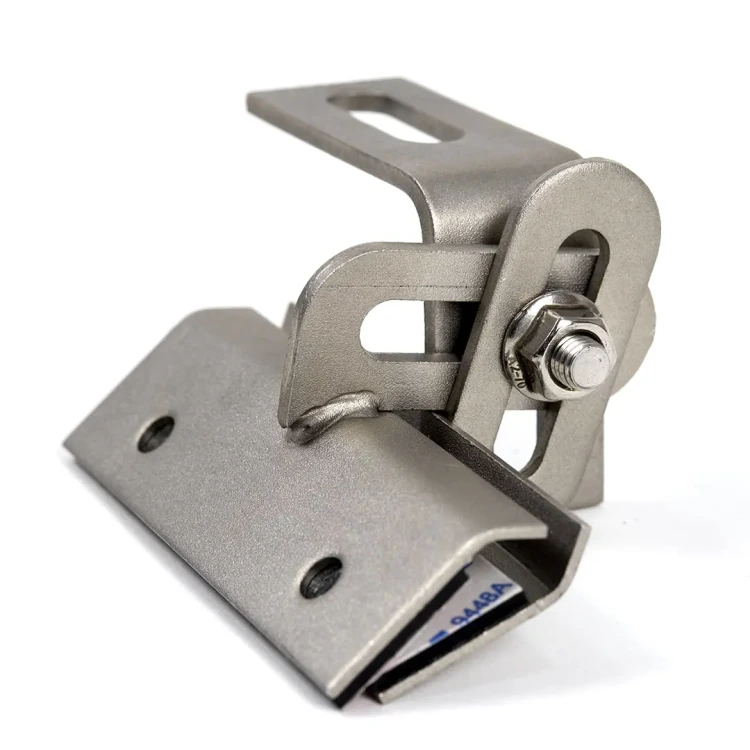 Držák z trapézového plechu Nastavitelný 10cm Nerezová ocel 1.4016 PV-08-32