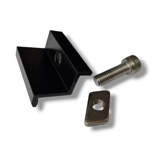 Koncová Svorka 30 mm se Šroubem a Vložkou - Černě lakované PV-03-23 (1)