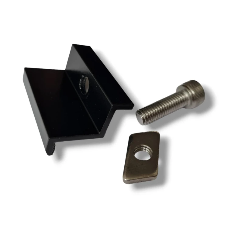 Koncová Svorka 30 mm se Šroubem a Vložkou - Černě lakované PV-03-23 (1)