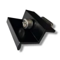 Koncová Svorka 35 mm se Šroubem a Vložkou - Černě lakované PV-03-25