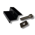 Koncová Svorka 35 mm se Šroubem a Vložkou - Černě lakované PV-03-25 (1)