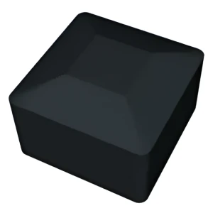 Černá krytka pro montážní profily PV 40x40 mm – LLDPE typ 1