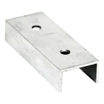 Spojka montážního profilu PV hliníková 120 mm – profil U 25×45×25