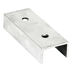 Spojka montážního profilu PV hliníková 120 mm – profil U 25×45×25