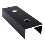 Spojka montážního profilu PV hliníková eloxovaná černá 120 mm U-profil 25×45