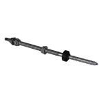 Dvojzávitový šroub M10x250 z nerezové oceli A2 pro montáž fotovoltaiky