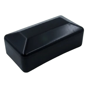 Krytka UFR černá pro montážní profily PV 80×40 mm – polyetylen LLDPE